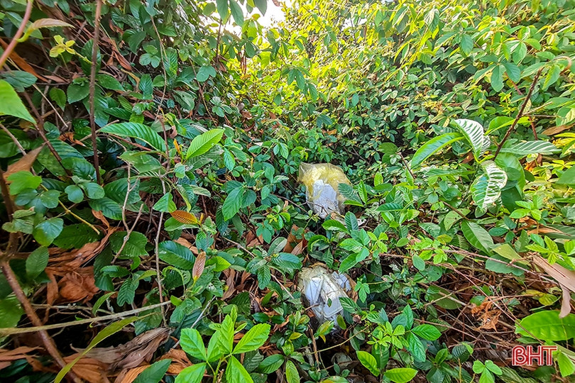 Rác chất đống bên hồ Kẻ Gỗ sau những buổi dã ngoại