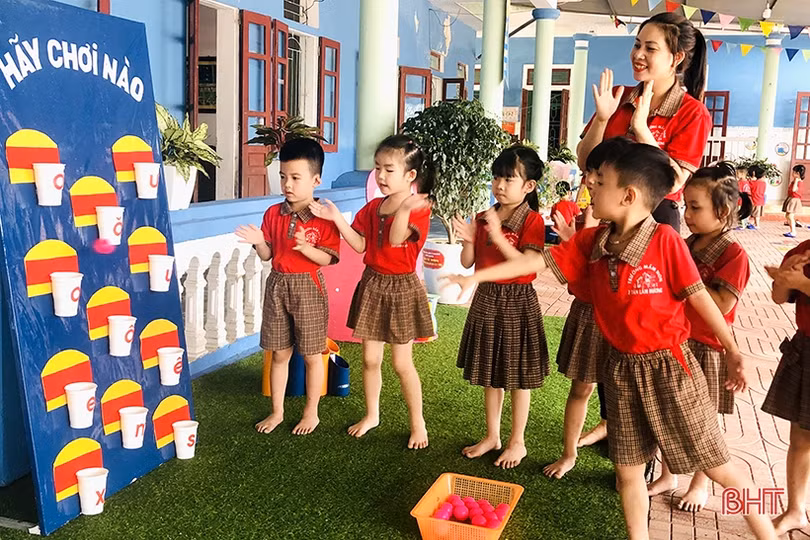 Xây dựng môi trường hạnh phúc cho học sinh mầm non Hà Tĩnh