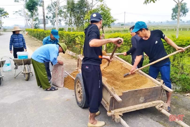 Sôi nổi ra quân xây dựng nông thôn mới, đô thị văn minh ở Vũ Quang