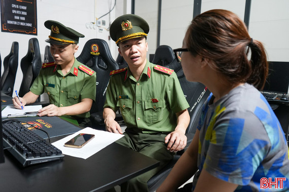 Công an kiểm tra quán bi-a, game online sau phản ánh của Báo và Phát thanh, truyền hình Hà Tĩnh