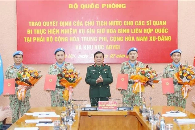 Việt Nam cử thêm 4 sĩ quan tham gia gìn giữ hòa bình Liên hợp quốc