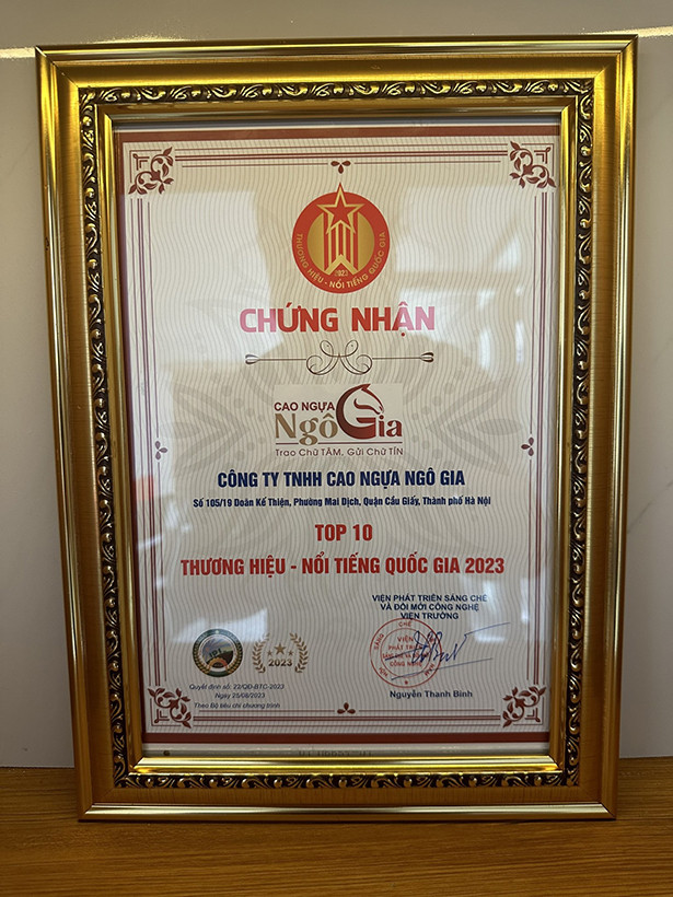 Cao ngựa bạch Ngô Gia - hành trình mang sức khỏe đến với mọi người