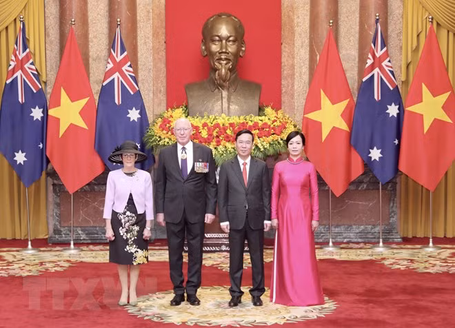 Chủ tịch nước Võ Văn Thưởng chủ trì Lễ đón chính thức Toàn quyền Australia