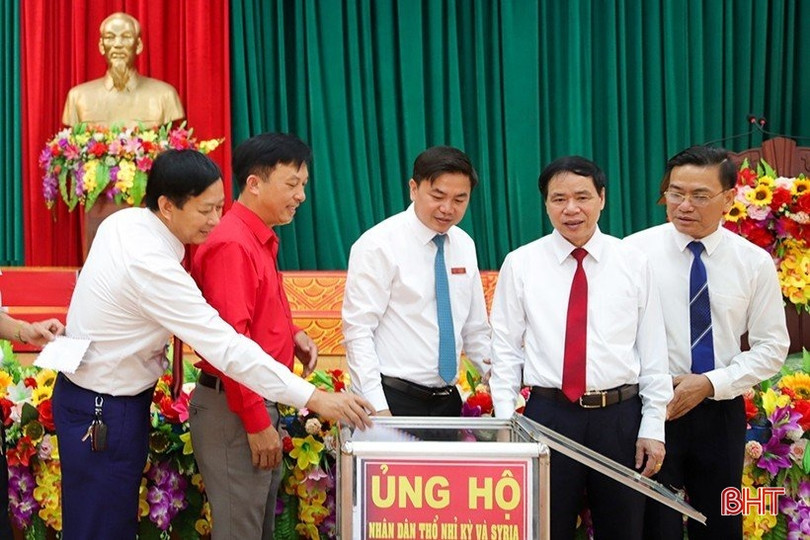 Cẩm Xuyên phát động quyên góp ủng hộ Nhân dân Thổ Nhĩ Kỳ và Syria khắc phục thảm họa động đất