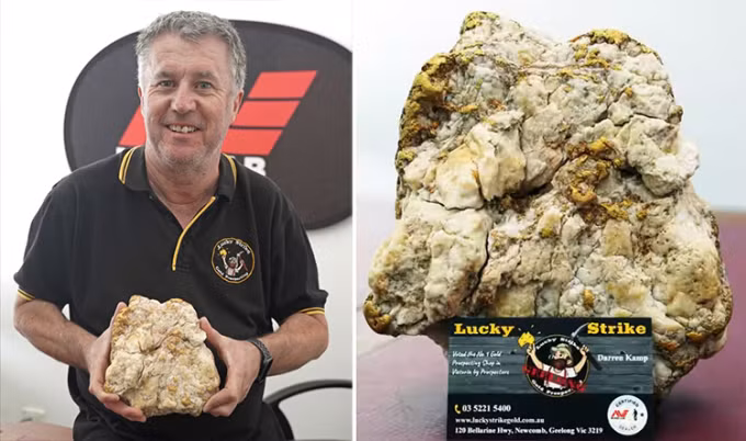 Thợ đào vàng tìm thấy cục đá trị giá 160.000 USD