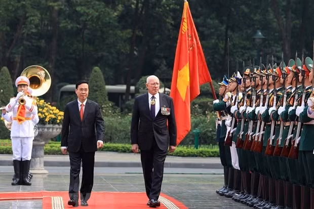 Chủ tịch nước Võ Văn Thưởng chủ trì Lễ đón chính thức Toàn quyền Australia