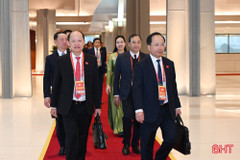 Đoàn đại biểu tỉnh Hà Tĩnh dự đại hội.