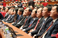 Đoàn đại biểu Hà Tĩnh dự Đại hội gồm 24 đồng chí.