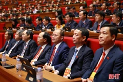 Đoàn đại biểu tỉnh Hà Tĩnh dự Đại hội XIV của Đảng.