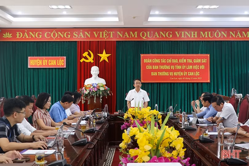 Can Lộc cần rà soát, đánh giá cụ thể việc thực hiện các chỉ tiêu năm 2023 để có giải pháp phù hợp