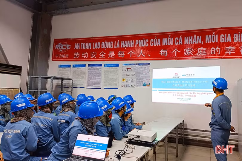 Công ty MCC Việt Nam đảm bảo an toàn lao động, nâng cao hiệu quả sản xuất