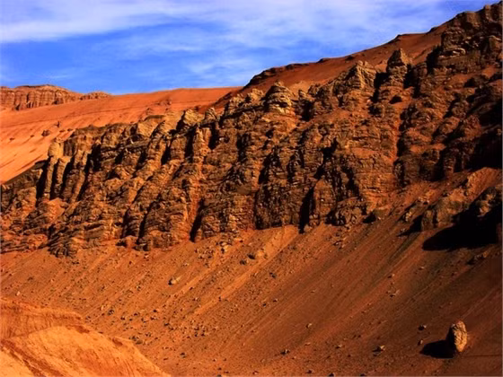 Hỏa Diệm Sơn (Trung Quốc): 66,8 độ C. Đây là nhiệt độ bề mặt cao nhất từng được ghi nhận trên một rặng núi. Nhiệt độ bình thường ở Hỏa Diệm Sơn là 50 độ C. Địa danh này đã xuất hiện trong tiểu thuyết Tây Du Ký.
