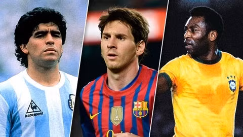 Maradona, Messi và Pele đều có thể hình khiêm tốn