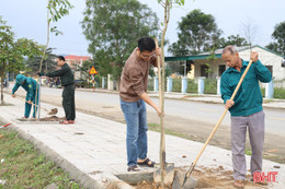 Hương Sơn cao điểm ra quân xây dựng nông thôn mới