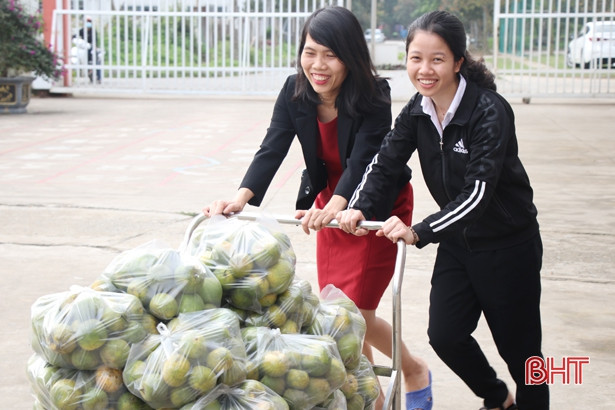 Giáo viên, học sinh iSchool Hà Tĩnh “giải cứu” nông sản, “Cùng Báo Tuổi trẻ góp vắc-xin Covid-19”