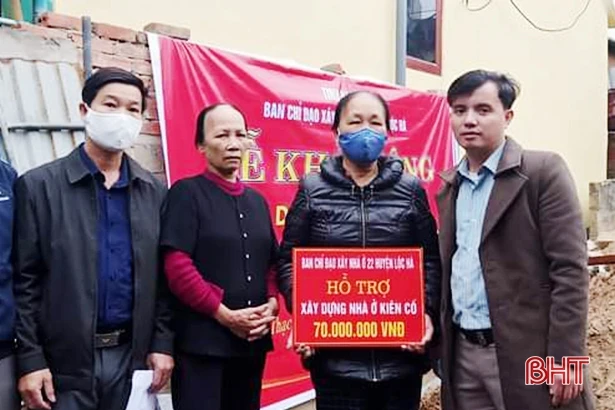 Chung tay xây dựng 85 nhà tình nghĩa cho gia đình chính sách, hộ khó khăn ở Lộc Hà