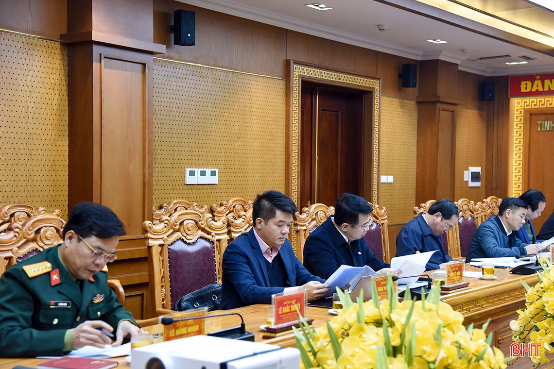 Ban Thường vụ Tỉnh ủy Hà Tĩnh kiểm điểm công tác lãnh đạo, chỉ đạo năm 2020