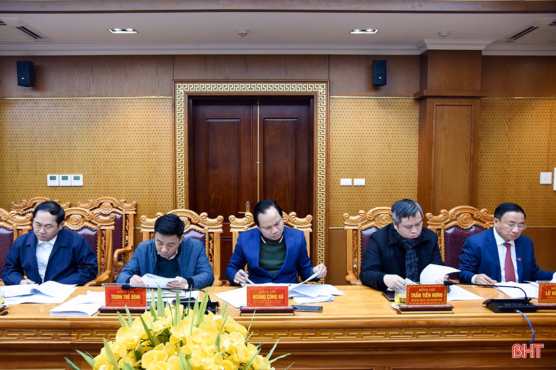 Ban Thường vụ Tỉnh ủy Hà Tĩnh kiểm điểm công tác lãnh đạo, chỉ đạo năm 2020