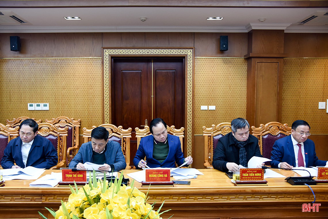 Ban Thường vụ Tỉnh ủy Hà Tĩnh kiểm điểm công tác lãnh đạo, chỉ đạo năm 2020