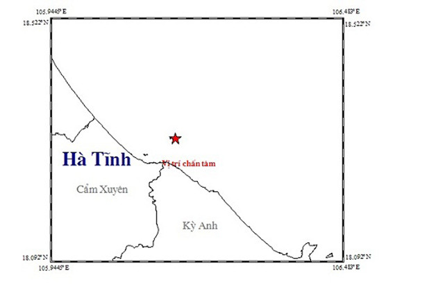 Viện Vật lý địa cầu thông tin về vụ động đất xảy ra ở vùng biển Hà Tĩnh