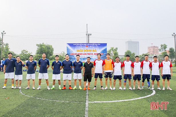 Khởi tranh Giải Bóng đá cán bộ Đoàn khối các cơ quan tỉnh Hà Tĩnh