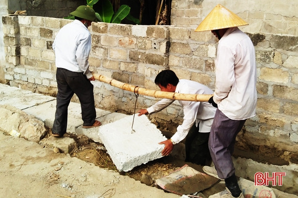 Lộc Hà làm mới 32 km đường giao thông nông thôn