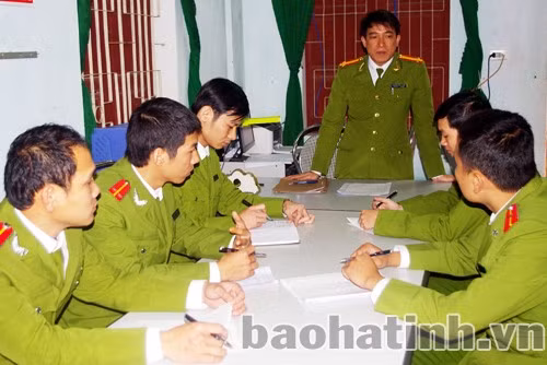 Công an huyện Nghi Xuân triển khai phương án đấu tranh phòng chống tội phạm, bảo đảm ANTT.