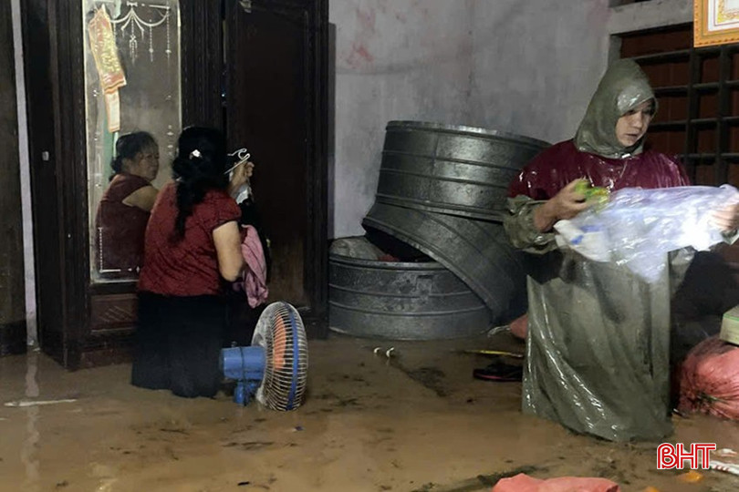 Lũ quét qua nhà dân ở thôn Mỹ Phú, xã Cẩm Mỹ gây thiệt hại nặng nề. bqbht_br_5654.jpg
