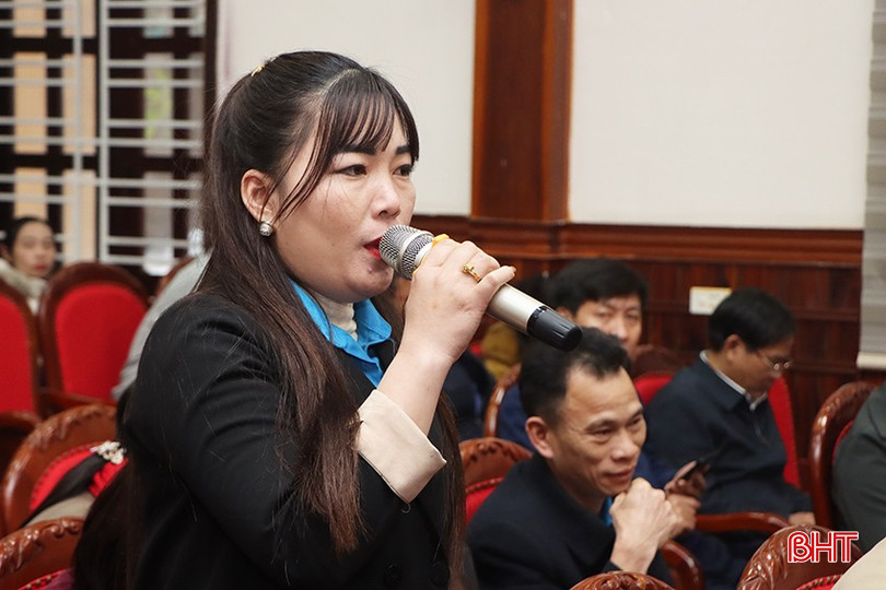 Chủ tịch Công đoàn Trường Mầm non Cẩm Quan Nguyễn Thị Minh: Đề nghị huyện quan tâm xét nâng hạng cho giáo viên mầm non đủ điều kiện và tăng mức hỗ trợ cho cô nuôi ở các trường mầm non... bqbht_br_9003.jpg