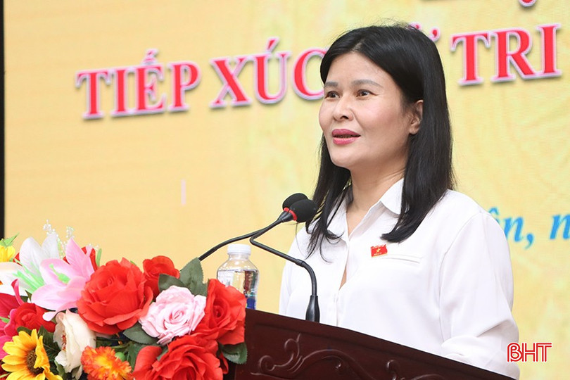 Ủy viên chuyên trách Ủy ban Kinh tế của Quốc hội Bùi Thị Quỳnh Thơ báo cáo dự kiến nội dung, chương trình Kỳ họp thứ 9, Quốc hội khóa XV bqbht_br_1273.jpg