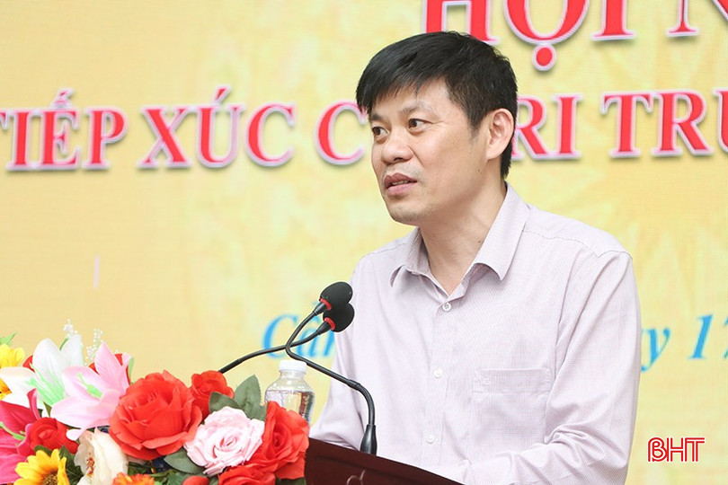 Phó Giám đốc Sở Nông nghiệp & Môi trường Nguyễn Ngọc Hoạch giải trình một số nội dung mà cử tri phản ánh. bqbht_br_1289.jpg