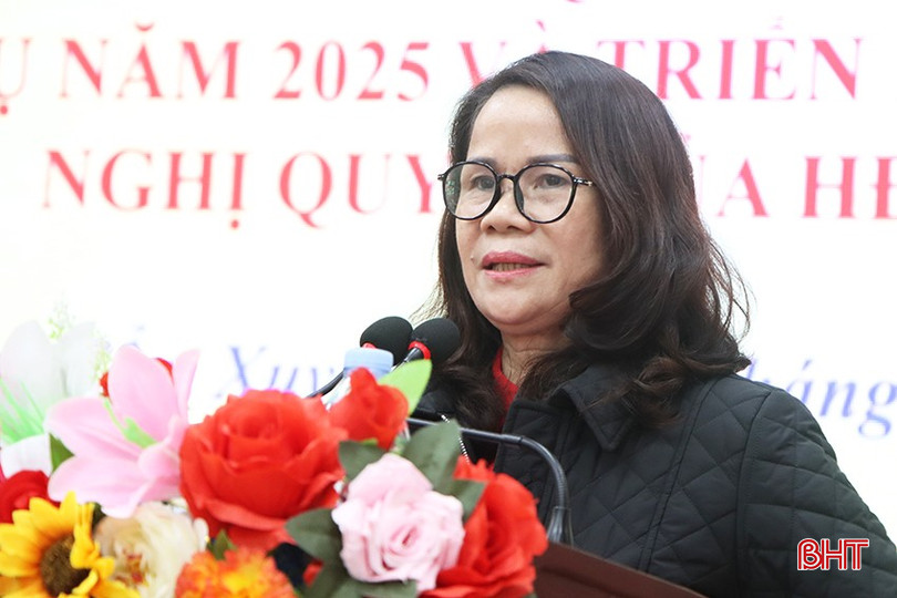 Phó Chủ tịch HĐND huyện Cẩm Xuyên Lưu Thị Tâm: Đề nghị các xã quan tâm quyết toán hồ sơ các công trình đã hoàn thành, tổ chức tập huấn cho lãnh đạo xã về lĩnh vực đầu tư công bqbht_br_8272.jpg
