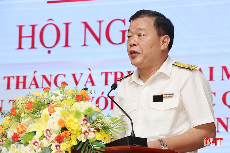 Cục trưởng Cục Thuế tỉnh Trương Quang Long kết luận hội nghị. bqbht_br_5530.jpg