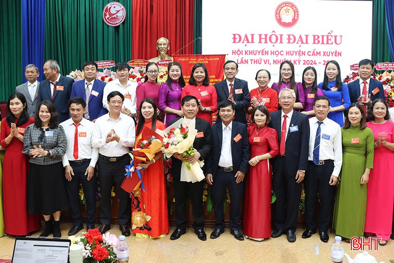 Ban Chấp hành Hội Khuyến học huyện Cẩm Xuyên khóa VI nhiệm kỳ 2024-2029 ra mắt nhận nhiệm vụ. bqbht_br_6488.jpg
