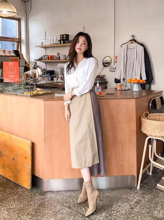 Mặc đẹp đến văn phòng với các kiểu chân váy