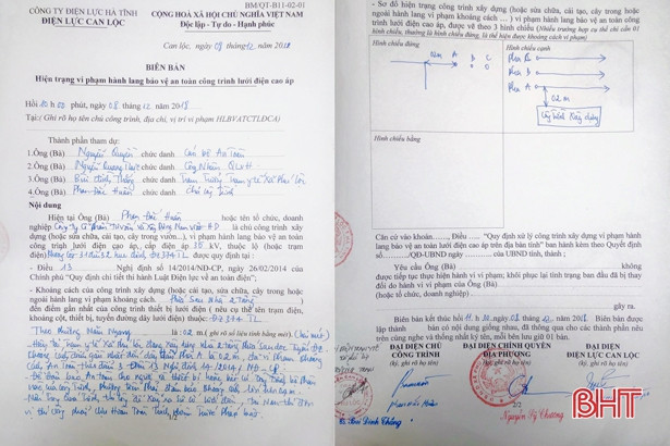 Vướng đường điện 35kV, trạm y tế xã gần hoàn thiện phải dừng thi công