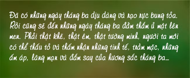 Hương sắc tháng ba…