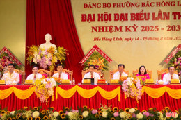 Bí thư Tỉnh ủy dự Đại hội Đảng bộ phường Bắc Hồng Lĩnh