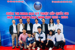 Học sinh Hà Tĩnh giành 2 giải thưởng tại cuộc thi KHKT cấp quốc gia