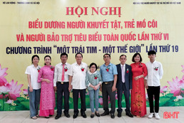 Hà Tĩnh có 6 người khuyết tật, trẻ mồ côi được vinh danh