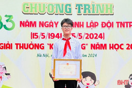 Liên đội trưởng học giỏi, năng nổ trong hoạt động Đội