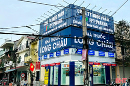 Nhà thuốc Long Châu ở TX Hồng Lĩnh vi phạm quy định trong bán thuốc