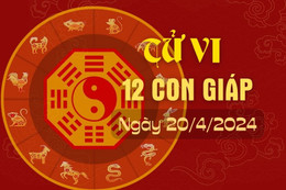 Tử vi 12 con giáp hôm nay ngày 20/4/2024 