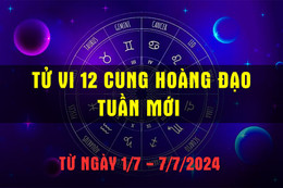 Tử vi 12 cung hoàng đạo tuần mới từ 1/7 - 7/7/2024.