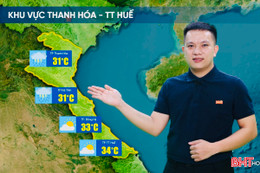 Thời tiết Hà Tĩnh hôm nay 9/5: Mưa, nắng gián đoạn