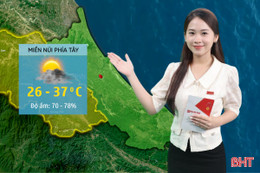 Thời tiết Hà Tĩnh hôm nay 9/7: Nắng nóng tăng, chiều và tối có mưa vài nơi