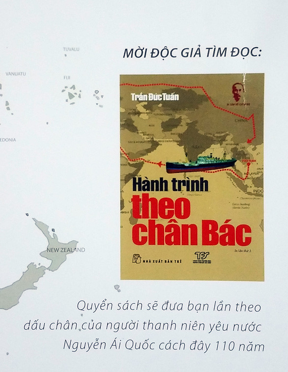Phát hành bản đồ hành trình 30 năm tìm đường cứu nước của Bác Hồ