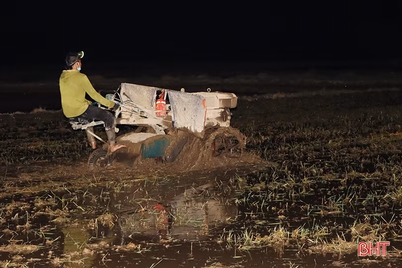 Hà Tĩnh: Thợ cày “trốn” nóng làm xuyên đêm hỗ trợ nhà nông gieo cấy sớm ảnh 3 Hà Tĩnh: Thợ cày “trốn” nóng làm xuyên đêm hỗ trợ nhà nông gieo cấy sớm