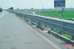 Nhếch nhác dải dừng khẩn cấp cao tốc qua Hà Tĩnh