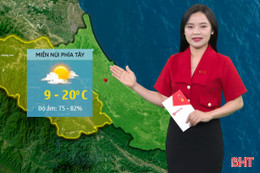 Dự báo thời tiết Hà Tĩnh ngày 13/1: Thời tiết nắng ráo, trời rét